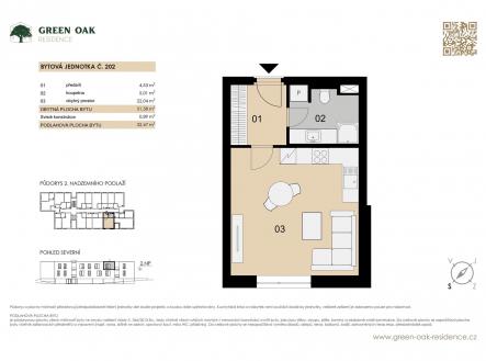 Prodej bytu, 1+kk, 33 m²