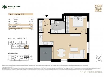 Prodej bytu, 2+kk, 57 m²