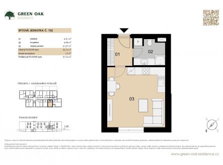 Prodej bytu, 1+kk, 32 m²