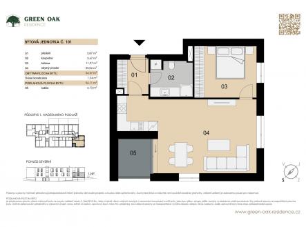 Prodej bytu, 2+kk, 56 m²