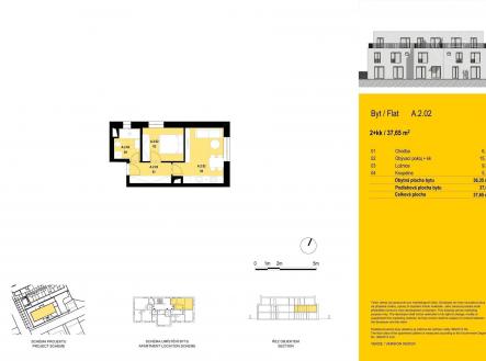 Prodej bytu, 2+kk, 34 m²