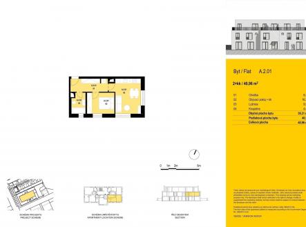 Prodej bytu, 2+kk, 41 m²