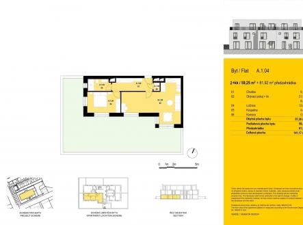 Prodej bytu, 2+kk, 59 m²