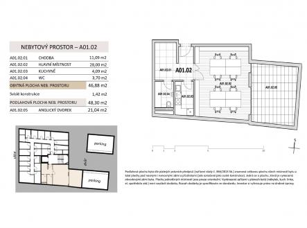 Prodej bytu, 1+kk, 48 m²