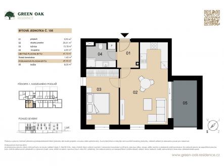 Prodej bytu, 2+kk, 49 m²