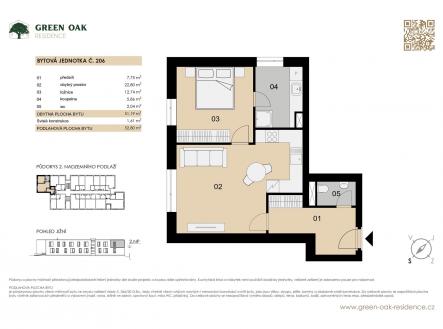 Prodej bytu, 2+kk, 53 m²