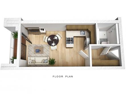 Pronájem bytu, 1+kk, 26 m²