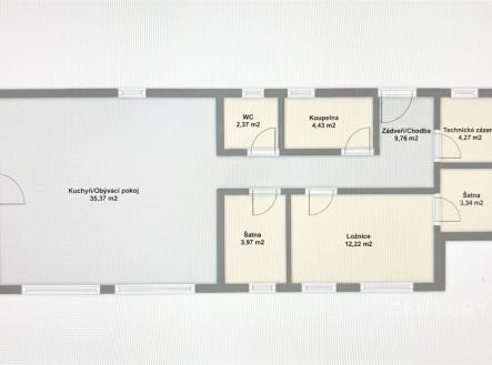 Prodej chaty/rekreačního objektu, 61 m²