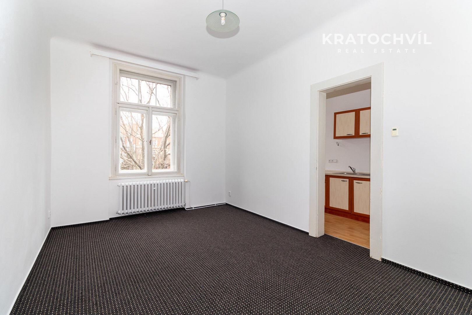 Pronájem bytu 1+kk, 26 m², po rekonstrukci, Praha 6 – Hradčanská