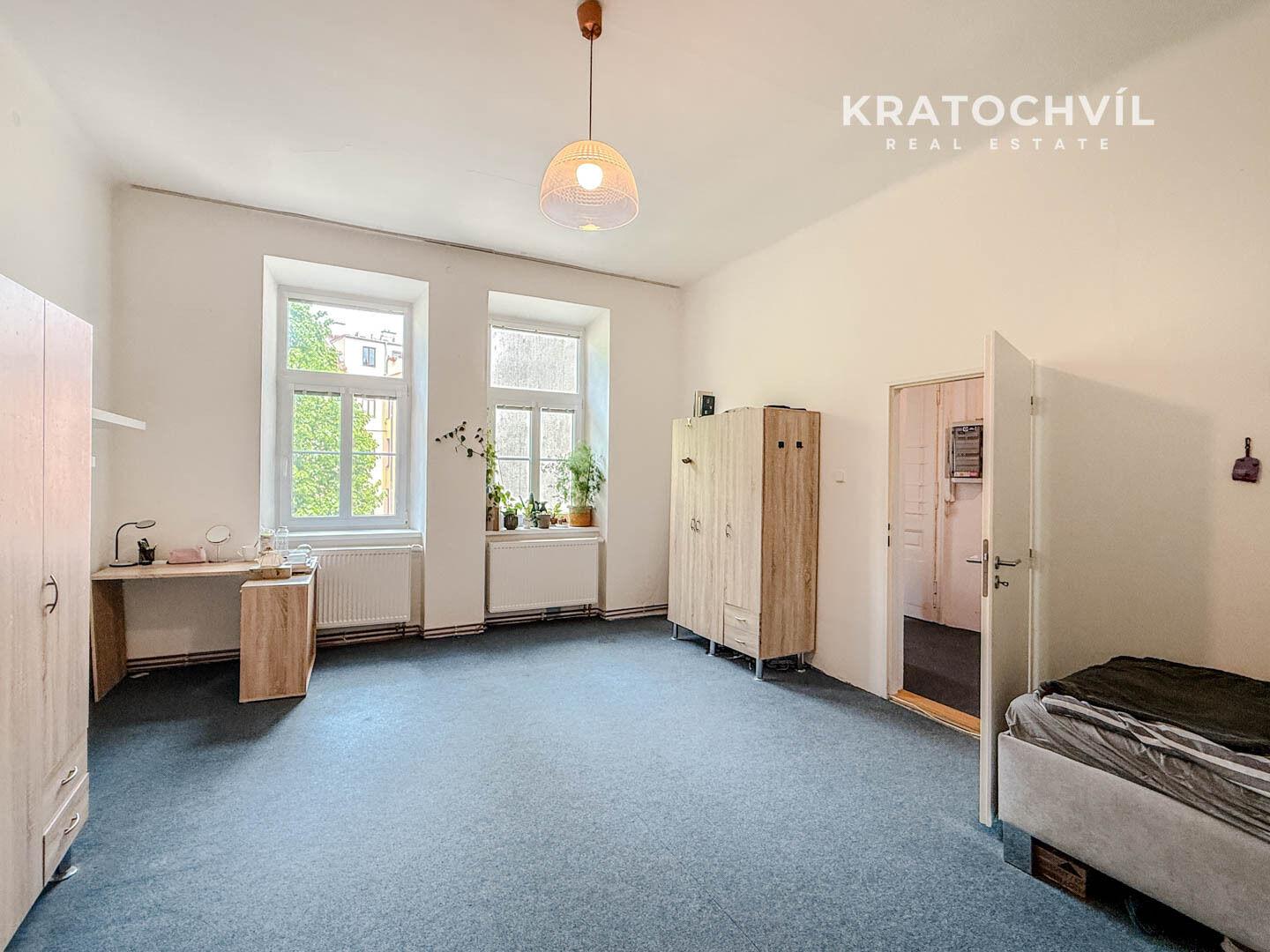 Prostorný byt 3+1 (115 m²) s vysokými stropy, Brno – Veveří, ul. Údolní