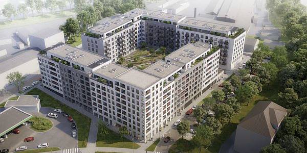 Poklepání základního kamene projektu JITRO, moderního bydlení, které přináší do Vršovic klid i městskou energii